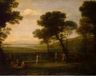 Gellee Claude Le Lorrain Landscape with Dancing Figures  - Hermitage